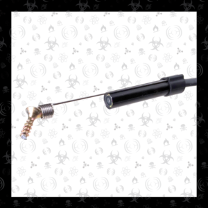 Magnetic pick-up tool attachment for extraction of metal fragments.