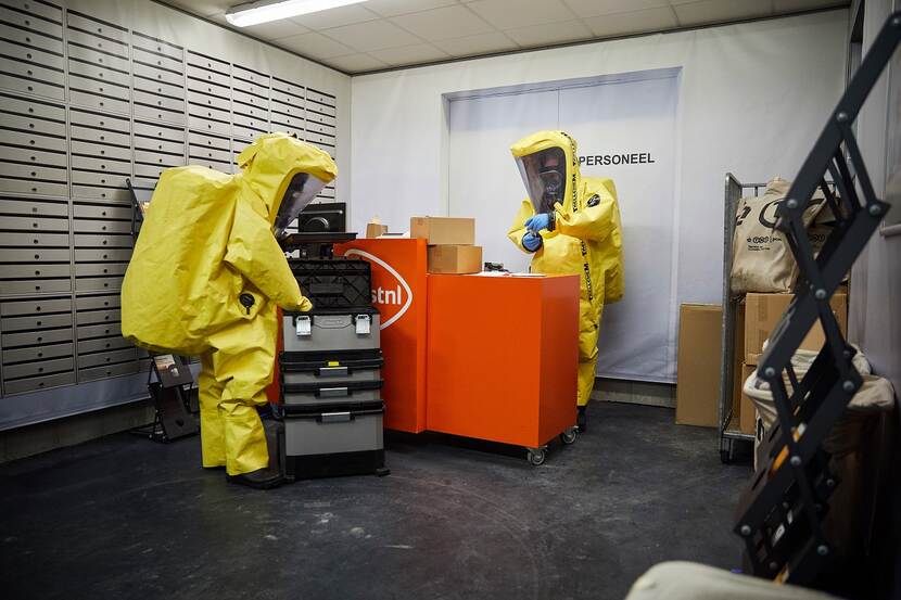 Vught, 23 oktober 2017 
De Eenheid van het CBRN (chemische, biologische of radiologische/nucleaire stoffen) in Vught.